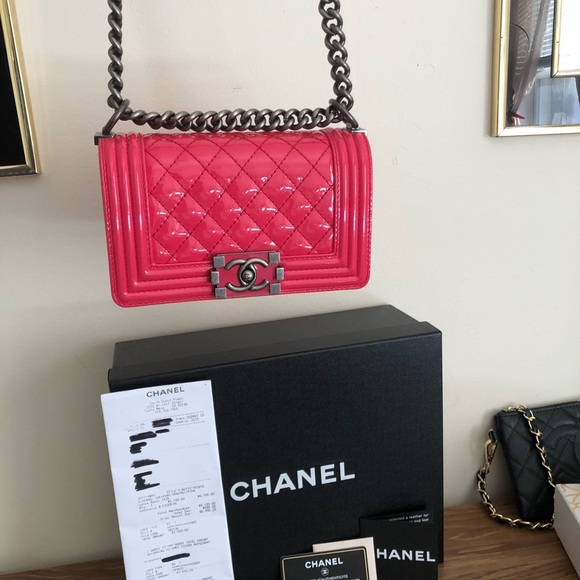 Sold out 🛑Chanel Pink Boy Bag - Picture 7 of 9